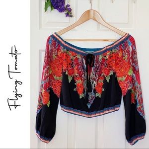 Flying Tomato Boho On/Off Shoulder Blouse
